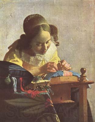Jan Vermeer The Lacemaker (mk08) Norge oil painting art